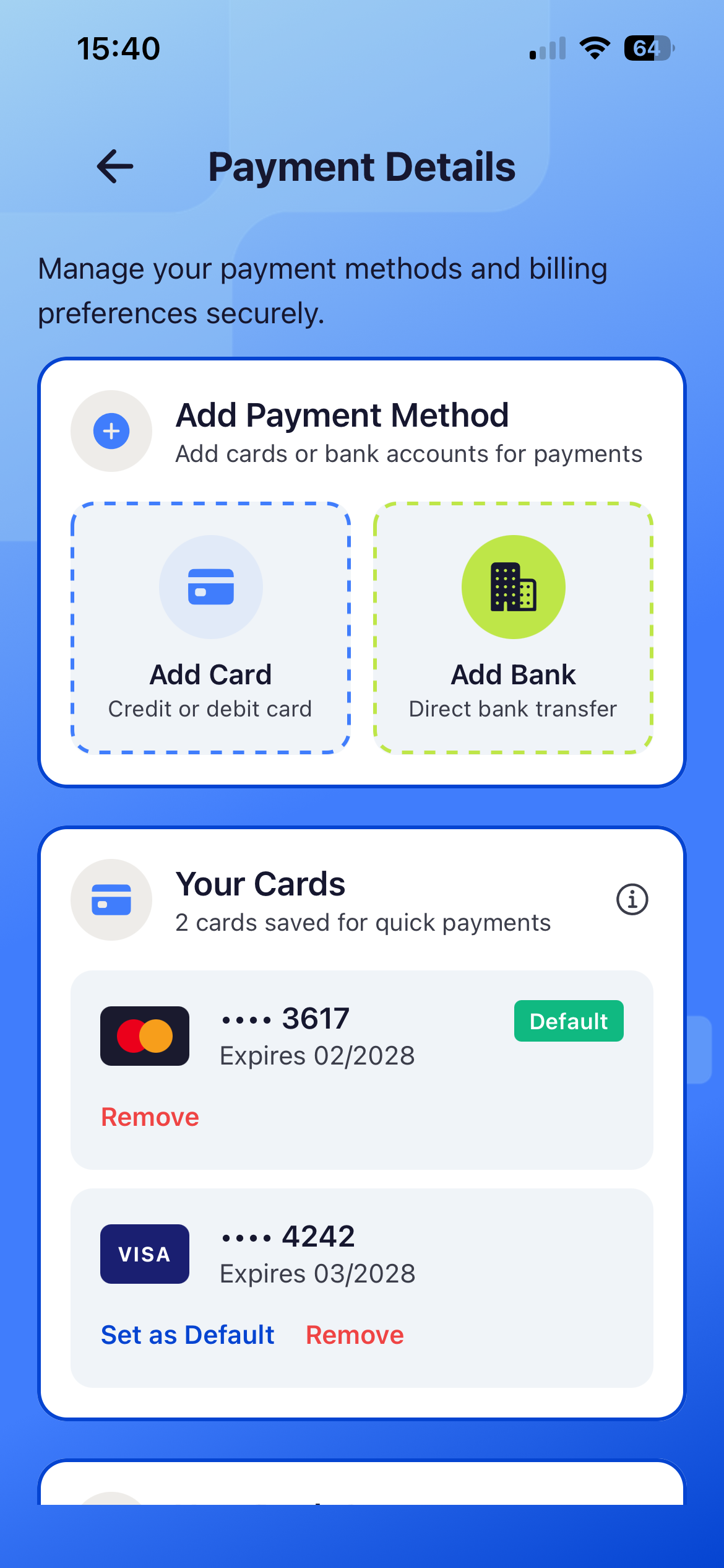 Paylio Payment Screen